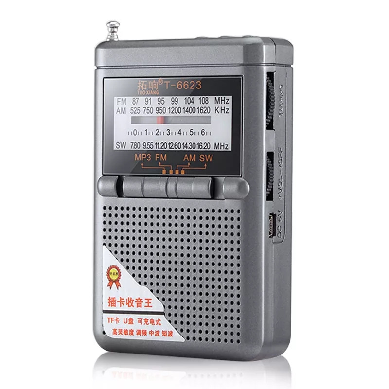 Радіоприймач Nontaus C65 FM/AM/SW MP3 плеєр, Micro SD, USB, DSP чип, акумулятор Li-Ion18650, стерео.