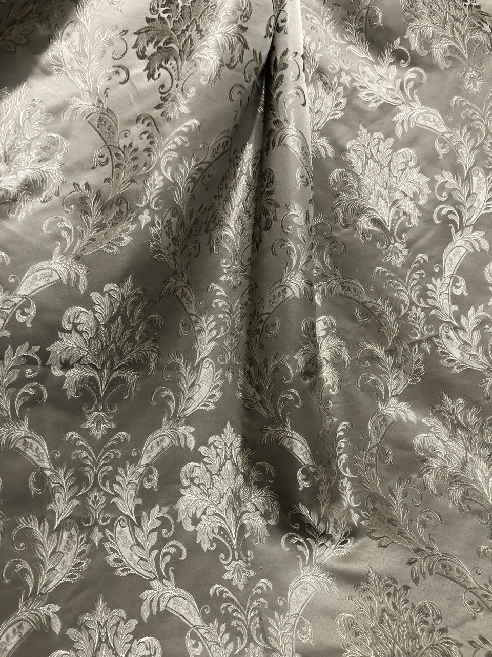 Портьерная ткань для штор Жаккард бежевого цвета с коронками (103714) - фото 3 - id-p1204650908