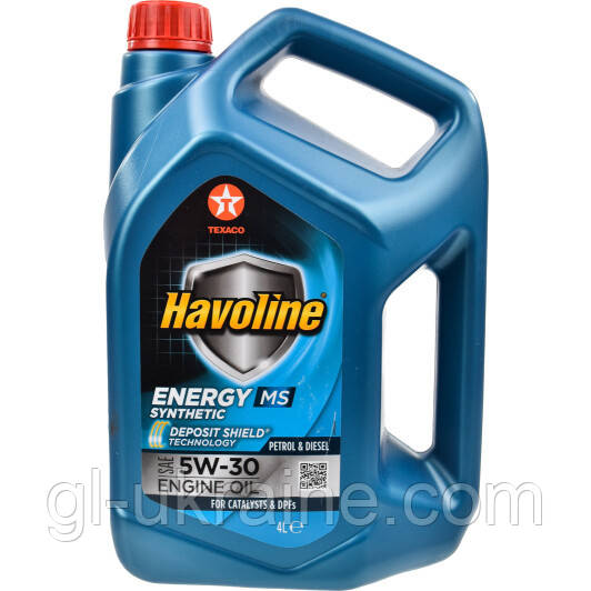 Моторна олива TEXACO Havoline Energy MS 5W-30, 4 л