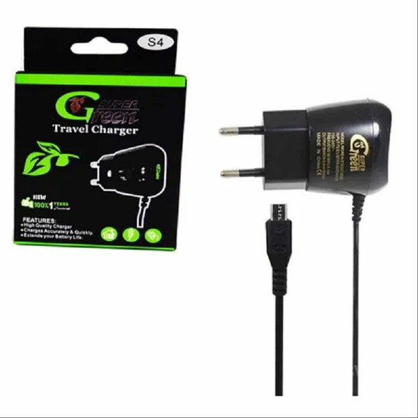 Зарядний пристрій microUSB Super Green з кабелем
