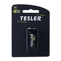 Батарейка Tesler 6F22 крона (1 шт.)