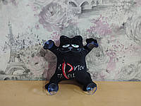 Игрушка кот Саймона в машину c вышивкой крутой перец черный подарок автомобилисту 01582