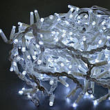 Вулична новорічна світлодіодна гірлянда 100 W-2 біла 100Led, фото 2