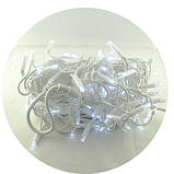 Вулична новорічна світлодіодна гірлянда 100 W-2 біла 100Led, фото 4