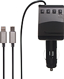 Автомобільний FM модулятор трансмітер H22BT з Bluetooth, МР3 + зарядний на Android/Ios, фото 2