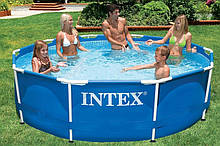 Круглий каркасний басейн Metal Frame Pool Intex 28700 (Интекс 28200)