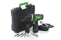 Дриль-шуруповерт APRO 12В, 1,5А, 12D, 2 АКБ, ЗУ, кейс