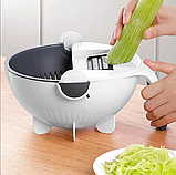 Багатофункціональна обертається овочерізка WET BASKET VEGETABLE CUTTER, фото 3