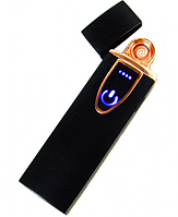 Зажигалка электрическая спиральная USB ZGP 7, Сенсорная USB зажигалка