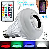 Музична лампочка E27 12W RGB з USB Bluetooth, фото 3