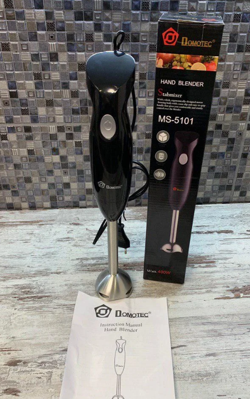 Блендер занурювальний Domotec MS-5101 знімна металева нога, ручний блендер 400W, фото 1