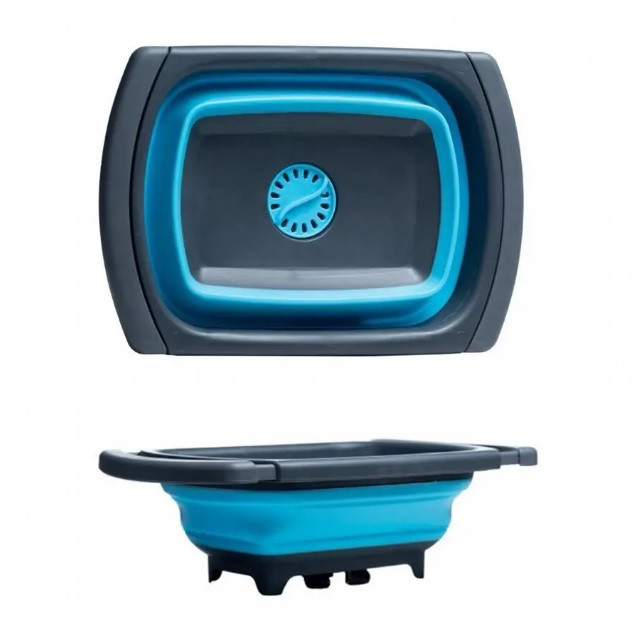 Дошка складаний силіконовий друшляк кошика для миття JM-608, фото 1