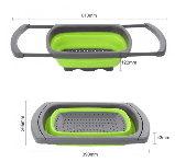 Дошка складаний силіконовий друшляк кошика для миття JM-608, фото 5