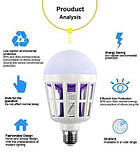 Антимоскітна лампа-світильник від комарів Mosquito Killer Lamp, фото 4