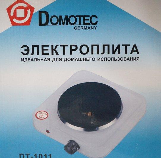 Електроплита 1 комфорка блін Domotec DT-1011 1000w