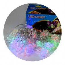 Світлодіодна гірлянда Xmas 40P T4 Withe small parts, фото 1