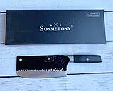 Кухонний ніж топорик Sonmelony WB-877 32sм, фото 4