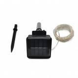 Гірлянда роса Copper Solar 100WW-5 вулична з акумулятором і сонячною панеллю 10м (Теплий Білий), фото 3