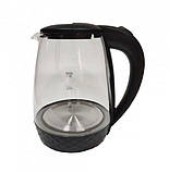 Електрочайник скляний з підсвічуванням Walesberg KK-1129, фото 5