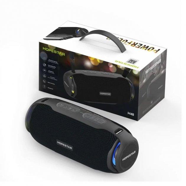 Портативна Bluetooth колонка HOPESTAR H48 з LED підсвічуванням, фото 1