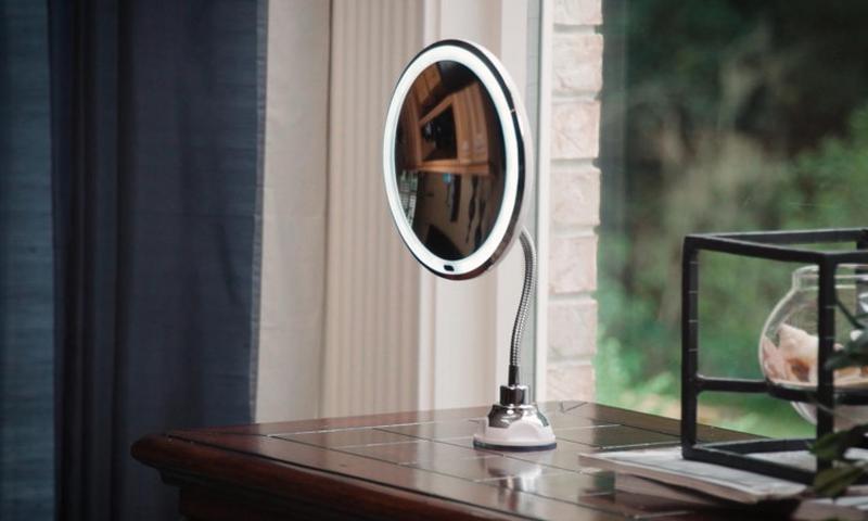 Зеркало для макияжа Flexible Mirror с подсветкой на гибкой ножке ( WO-30) - фото 7 - id-p1708371200