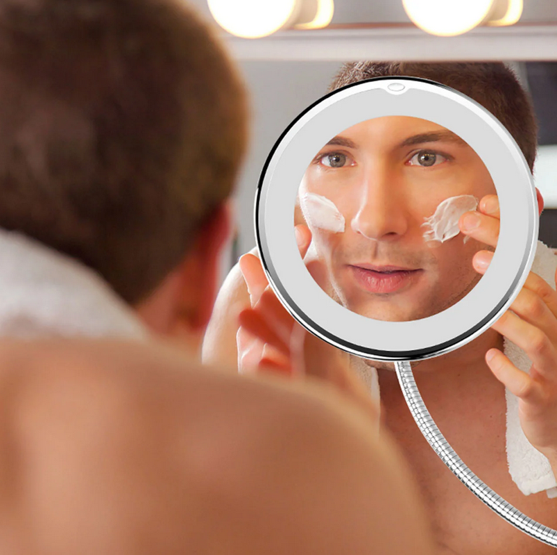 Зеркало для макияжа Flexible Mirror с подсветкой на гибкой ножке ( WO-30) - фото 8 - id-p1708371200
