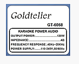 Акустична система Goldteller GT-6068, фото 2