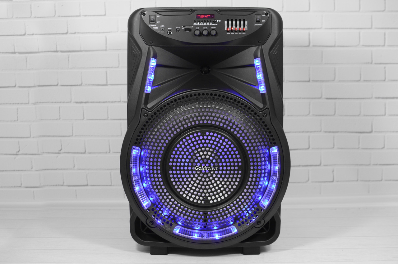 Акустична система Goldteller GT - 6021 (30W/ лід підсвічування динаміка), фото 1