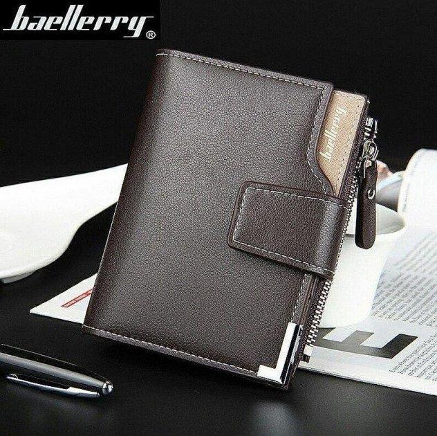 Чоловічий гаманець кланч портмоне Baellerry D1282 business Чорний