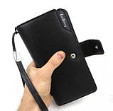 Чоловічий гаманець кланч портмоне барсетка гаманець Baellerry business S1063 Black, фото 5
