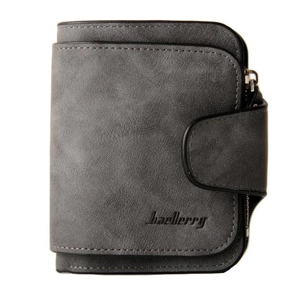 Кошелик жіночий Baellerry N2346 12x11sм темно сірий