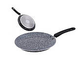 Сковарда для млинців з антипригарним покриттям 20 см UNIQUE UN-5411 граніт, фото 2