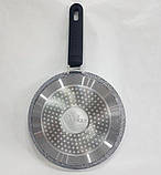 Сковарда для млинців з антипригарним покриттям 20 см UNIQUE UN-5411 граніт, фото 5