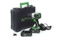 Дриль-шуруповерт безщітковий APRO 20В, 2А, 20DB, 2 АКБ, ЗУ, кейс