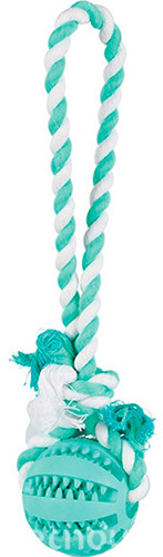 Масажний м'яч для зубів на канаті для собак Triixie DENTA Fun, фото 1