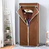 Шафа тканинний складаний 8863 60/45/150 (Сірий, кавовий, бордо), фото 11