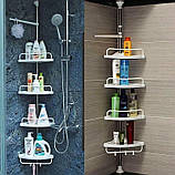 Кутова полиця для ванної Multi Corner Shelf, 4 рівня, 3,2 м, фото 8