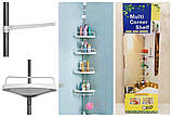 Кутова полиця для ванної Multi Corner Shelf, 4 рівня, 3,2 м, фото 6