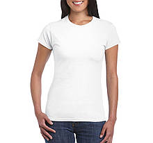 Футболка жіноча SoftStyle 153 Gildan біла 64000L-000C (64000L-000C-XL (XL) x 247139)