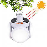 Підвісна лампа для кемпінгу і відпочинку на акумуляторі з сонячною панеллю 2029 / Сонячна аварійна лампа, фото 6