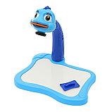 Дитячий стіл проектор для малювання зі світлодіодним підсвічуванням, синій, фото 3