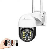 Камера для відеоспостереження TUYA Wifi Smart Cammera C18 3.0mp App IP 360/90 вулична, фото 2