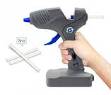 Клеєвий пістолет для сиконового клею від мережі і батарейок JDER 2 в 1 S-609, фото 2