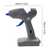 Клеєвий пістолет для сиконового клею від мережі і батарейок JDER 2 в 1 S-609, фото 3