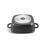 Кастрюля-казен Edenberg EB-8112 з мармуровим покриттям і скляною кришкою 3.7 л, фото 2