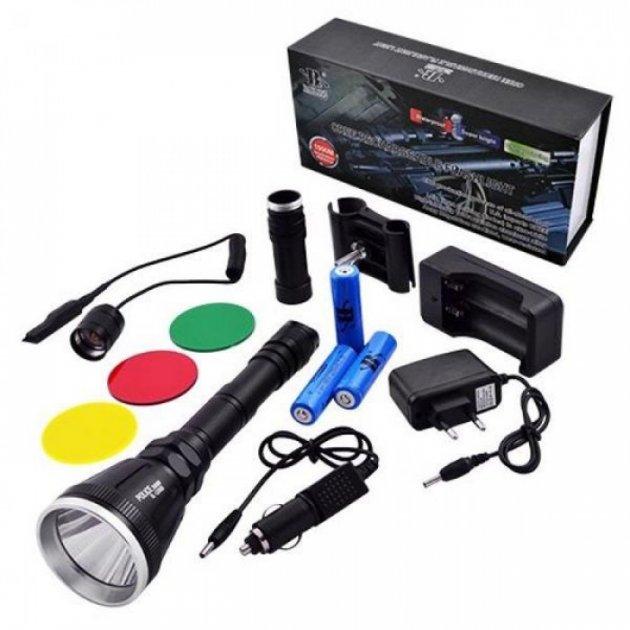 Тактичний ліхтар POLICE BL-Q3888 T6 150000W з виносною кнопкою, фото 1