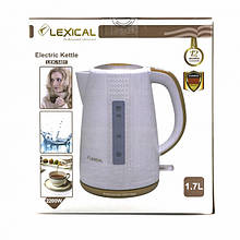 Електричний чайник LEXICAL LEK-1401 1.7 л, 2200Вт (Бежевий, Рожевий)