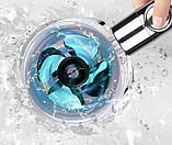 Турбо лейка обертання TURBOCHARGED SHOWER HEAD Водозберігаюча насадка для душа з вентилятором, фото 8