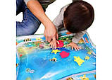 Дитячий розвиваючий водний килимок Qmol надувний з рибками, фото 6