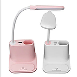 Настільна лампа USB з тримачем для телефону multifunctional DESK LAMP - 1200Mah вбудований акумулятор, фото 2